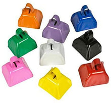 Load image into Gallery viewer, Metal Cowbell Noisemakers - School Cowbells Set 12 Pack