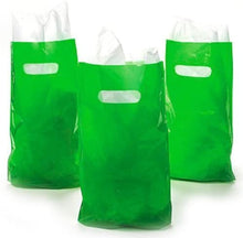 Load image into Gallery viewer, Green Treat/Goody Plastic Bags ~ Party Favor (Package of 50)