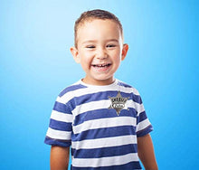 Load image into Gallery viewer, Western Party Cowboy Silver Metal Sheriff Badge Replica with Name Stickers - Pack of 12