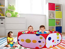 Load image into Gallery viewer, PlayO Kids Ball Pit Tent - Toddler Red Ball Pit Playpen with Carry Case. for Indoor/Outdoor Fun Activities. Great Birthday Gift for Girl or Boy (Balls not Included)
