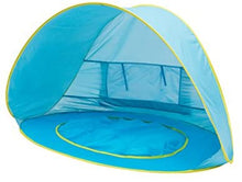 Load image into Gallery viewer, Baby Beach POP UP Tent – Light Blue Canopy Tent with Kiddie Pool and Carry Case. Portable Lightweight UV Protection Sun Shelter for Kids, Outdoor/Indoor Toddler Play - Play Kreative