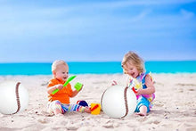 Load image into Gallery viewer, PlayO Inflatable Baseballs - 16 inch Beach Balls - Swimming Pool Beachballs - Kids Pool Sports Party Toys