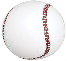 Load image into Gallery viewer, PlayO Inflatable Baseballs - 16 inch Beach Balls - Swimming Pool Beachballs - Kids Pool Sports Party Toys