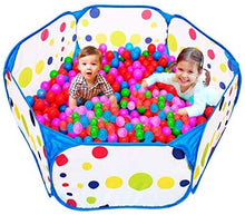 Load image into Gallery viewer, PlayO Kids Ball Pit Tent - Toddler Blue Ball Pit Playpen with Zippered Storage Carry Case. for Indoor/Outdoor Fun Activities. Great Birthday Gift for Girl or Boy (Balls not Included)