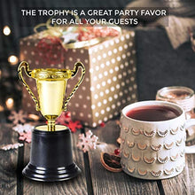 Load image into Gallery viewer, Kids Plastic Golden Award Trophy – Pack of 12 – 5 inch Gold Cup Trophies for Children - Party Favors Reward Prizes