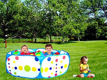 Load image into Gallery viewer, PlayO Kids Ball Pit Tent - Toddler Blue Ball Pit Playpen with Zippered Storage Carry Case. for Indoor/Outdoor Fun Activities. Great Birthday Gift for Girl or Boy (Balls not Included)