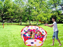 Load image into Gallery viewer, PlayO Kids Ball Pit Tent - Toddler Red Ball Pit Playpen with Carry Case. for Indoor/Outdoor Fun Activities. Great Birthday Gift for Girl or Boy (Balls not Included)