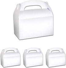 Load image into Gallery viewer, Treat Gift Boxes (Pack of 12) - Gable Paper Box for Gifts, Cupcake, Cookies, Candy and Goodies - Choose Color