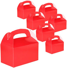 Load image into Gallery viewer, Treat Gift Boxes (Pack of 12) - Gable Paper Box for Gifts, Cupcake, Cookies, Candy and Goodies - Choose Color