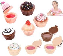 Load image into Gallery viewer, Playo Cupcake Lip Gloss Set - Pack of 12 Cupcake Girls Lip Gloss Perfect Party Favors and Gift for Birthdays and Easter Egg