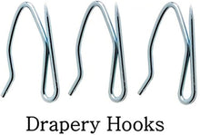 Load image into Gallery viewer, Heavy-Duty Pin-On Drapery Hooks – Bulk 500 Count Metal Curtain Hooks for Window Curtain, Door Curtain and Shower Curtain