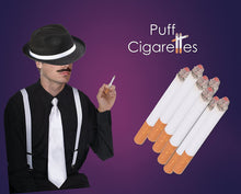 Load image into Gallery viewer, Fake Puff Cigarettes - Set of 24 Puff Paper Cigarettes for Prank, Joke,Gag or Smokers Gift