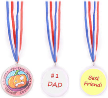 Load image into Gallery viewer, Design Your Own Award Medals - Pack of 24 Kids Winner Awards Medal Prizes - Children DIY Medals Great for Parties and Celebrations, Party Favors, Student Awards