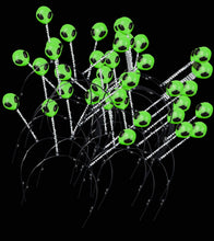 Load image into Gallery viewer, Glow in The Dark Alien Head Boppers - Set of 12 Fun Party Favors Alien Headband with Glow in The Dark Effect Silver