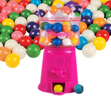Load image into Gallery viewer, PlayO Pink Princess 6.75" Coin Operated Children Gumball Machine Toy Bank - Great Gift for Girls, Birthdays Carnival Parties