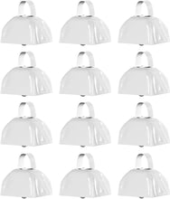Load image into Gallery viewer, Metal Cowbell Noisemakers - School Cowbells Set 12 Pack
