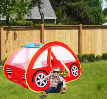 Load image into Gallery viewer, Car Popup Tent – Red Racing car - Pretend Vehicle Kids Play House and Carry Case. for Outdoor/Indoor Child Playtime Activities. Great Birthday Gift for Children