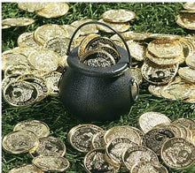 Load image into Gallery viewer, Plastic Gold Coins - Fake Money Party Favors