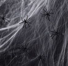 Load image into Gallery viewer, Stretchable Spider Webs Halloween Decoration - Spider Webbing Spooky Party Decorations