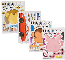 Load image into Gallery viewer, Make Your Own Stickers - Kids Party Favors - 96 Assorted Make a Zoo / Fish / Race Car / Tooth Sticker Sheets
