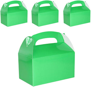 Treat Gift Boxes (Pack of 12) - Gable Paper Box for Gifts, Cupcake, Cookies, Candy and Goodies - Choose Color