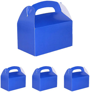 Treat Gift Boxes (Pack of 12) - Gable Paper Box for Gifts, Cupcake, Cookies, Candy and Goodies - Choose Color