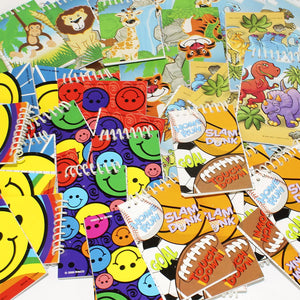 mini Spiral Notebook, Notepads Smile, Zoo, Sports Party Favors. Dental, Teacher Classroom Rewards TM